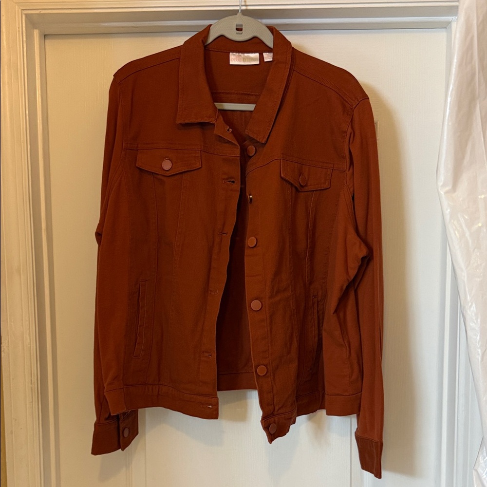 Belle by Kim Gravel Rust Jean Cotton Jacket